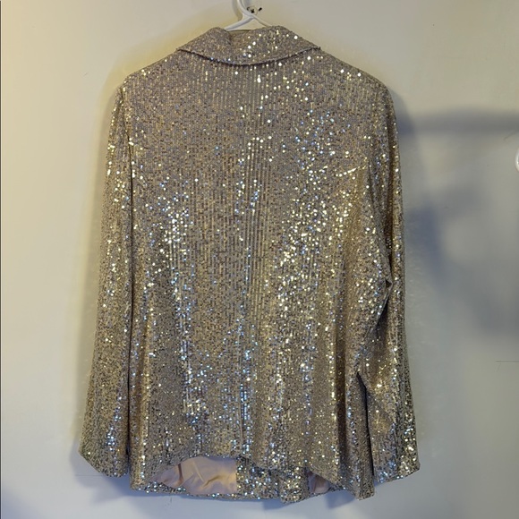 Gold Sequin Blazer - Picture 4 of 4